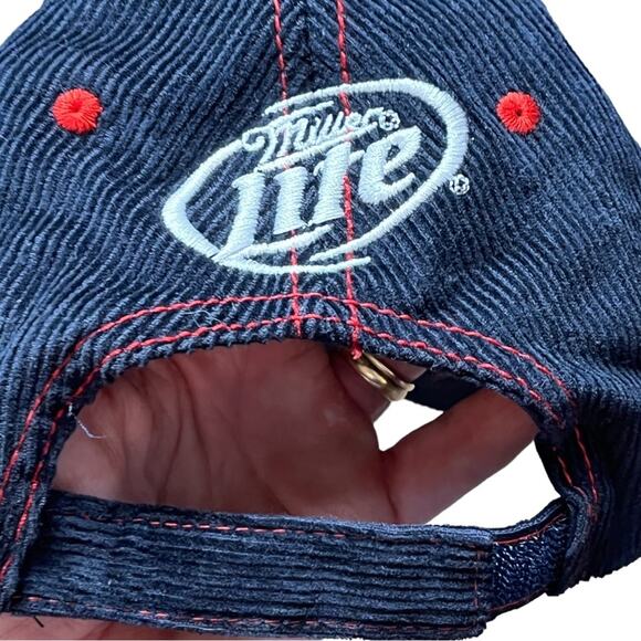 MELONWEAR Washington Nationals Miller Lite Corduroy Hat w/Bottle Opener Blue - Picture 2 of 6
